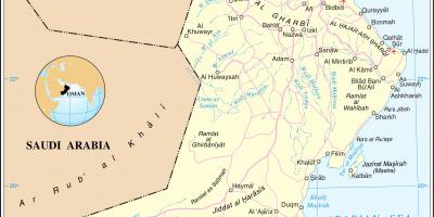 Omani газрын зураг